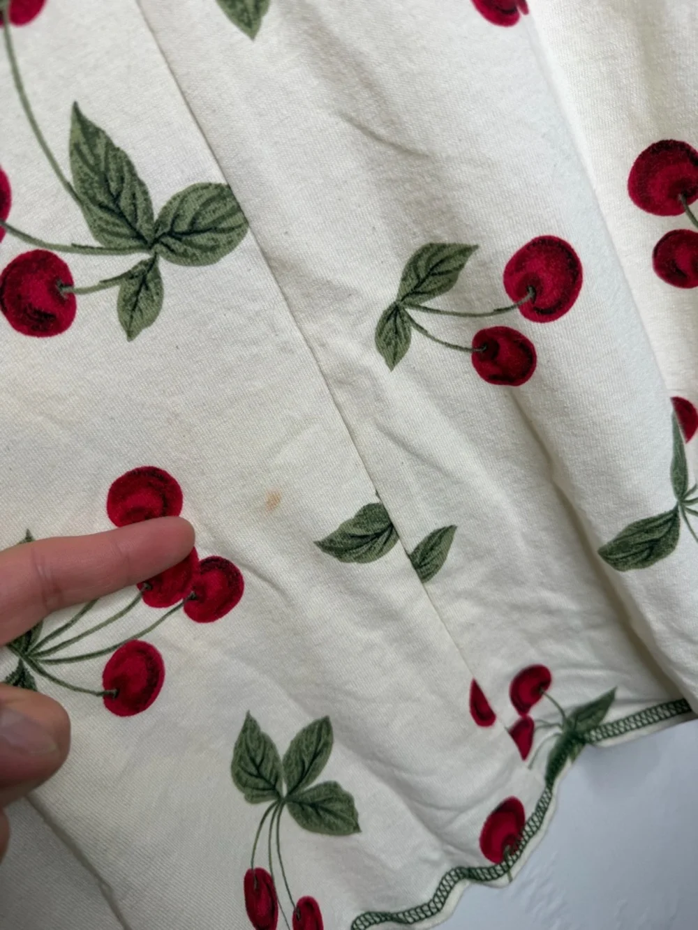 all that jazz baby doll dress vintage size 9/10 Cherry Print pinup retro NWT - Picture 10 of 11